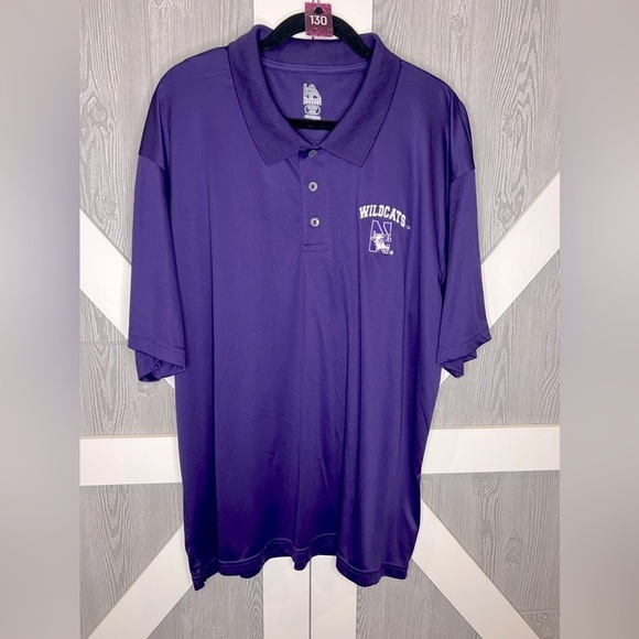 Knights Apparel Other - 130. Northwestern University Wildcats Men’s Polo 3XL